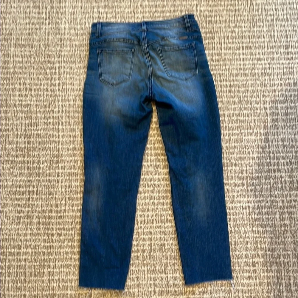 KanCan Skinny Jeans with Distressed Rips and Fading